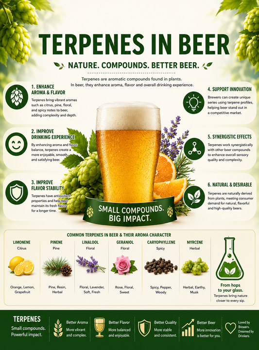 Enhanced flavor synergy: the terpene entourage effect in beer